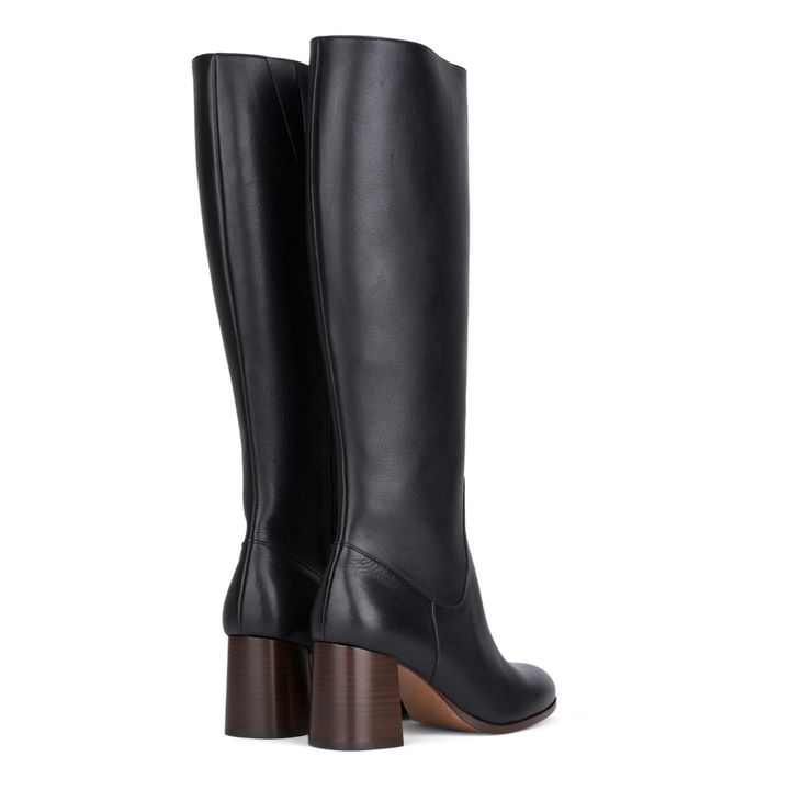 Botas de piel Gemma | Negro- Imagen del producto n°2