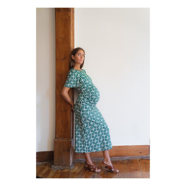 Vestido premamá Theodora Sintra | Verde