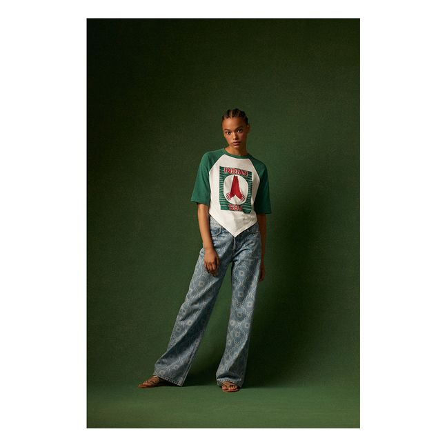 T-shirt Taj Coton et Lin | Bianco
