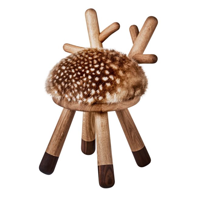 Bambi Chair in Oak and walnut by Takeshi Sawada