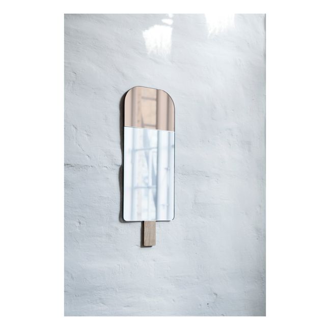 Ice Cream Mirror by Tor & Nicole vitner Servé -22x57cm | Pink