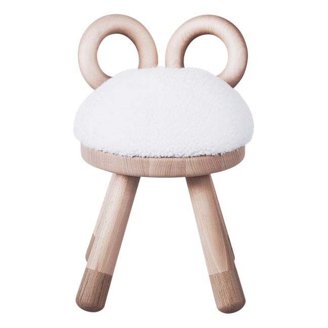 Chaise Mouton en chêne et hêtre par Takeshi Sawada | Blanc