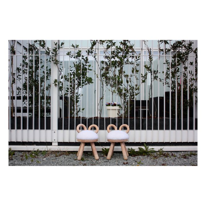 Sedia Pecora in quercia e faggio di Takeshi Sawada  | Bianco- Immagine del prodotto n°8