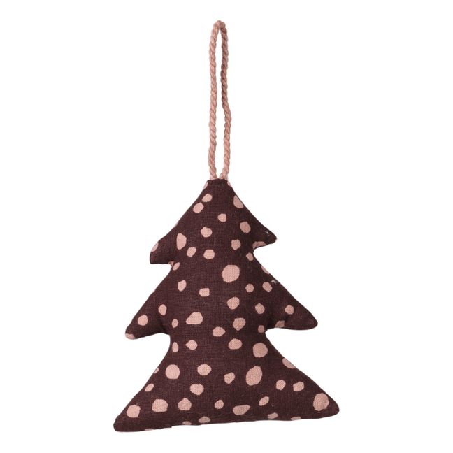 Christmas tree decoration in cotton | Brown