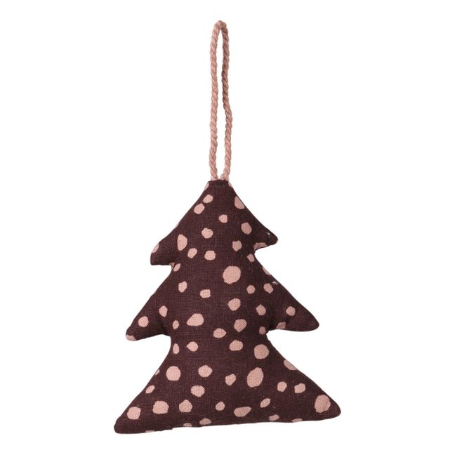 Décoration de Noël sapin en coton | Marron