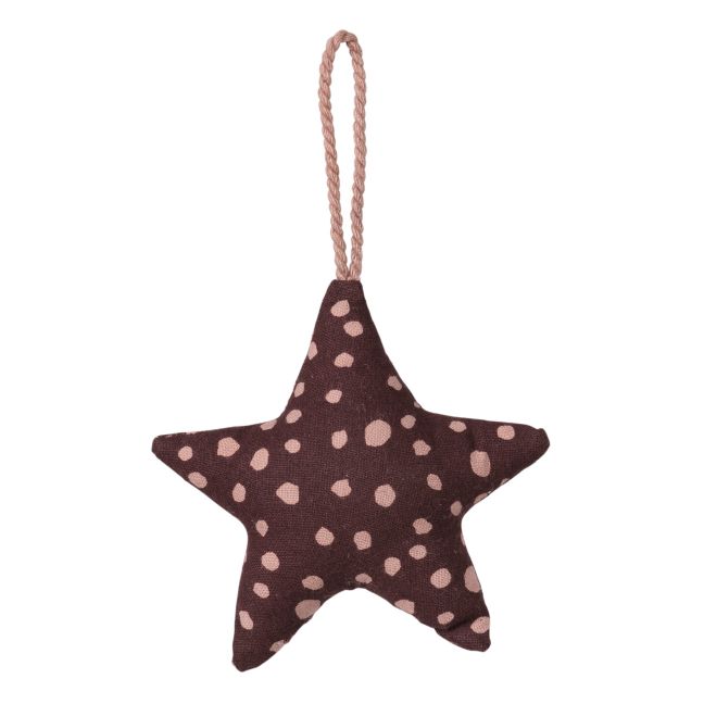 Cotton star Christmas decoration | Brown