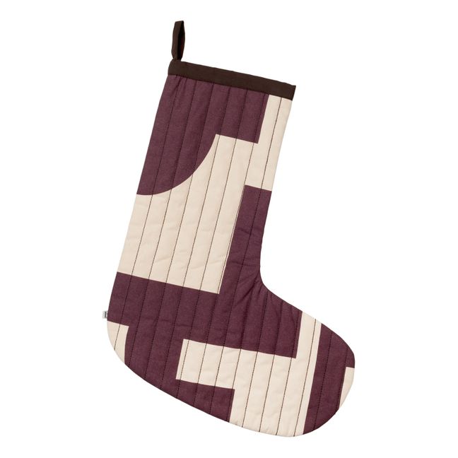 Cotton Christmas sock | Brown