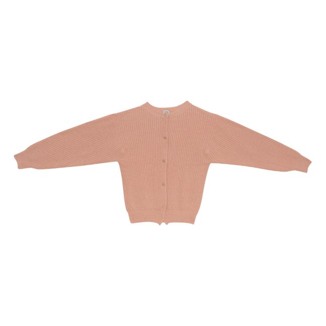 Mea Recycled Wool Cardigan | Pale pink