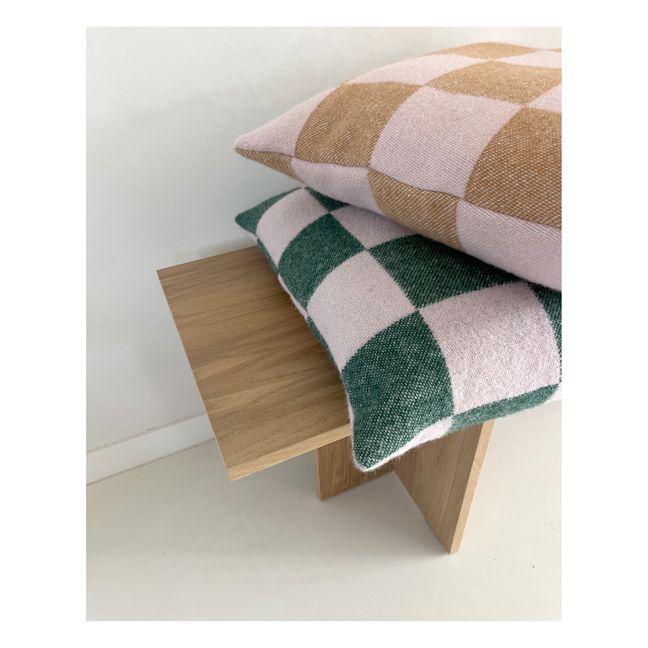 Damier cushion | Terracotta