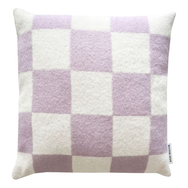 Damier cushion | Lilac