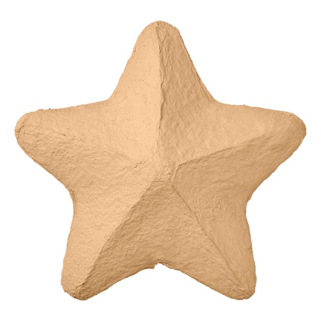 Pointe de sapin étoile en papier mâché | Brown