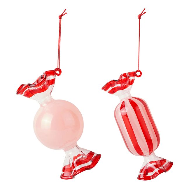 Glass candy Christmas decoration | Pink