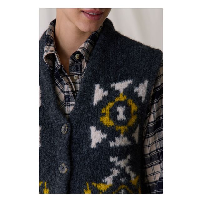 Chaleco sin mangas Mamette Jacquard | Gris Antracita