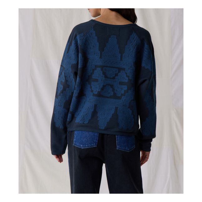 Sweat Shine Nepal Broderies Coton Bio | Carbone