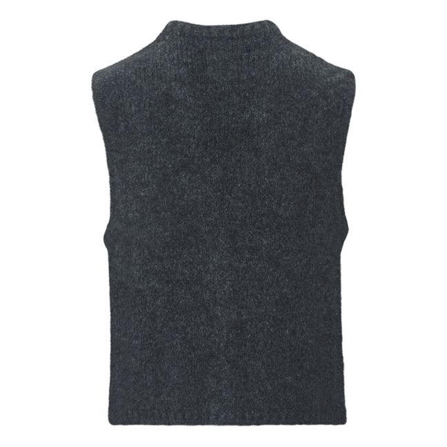 Chaleco sin mangas Mamette Jacquard | Gris Antracita