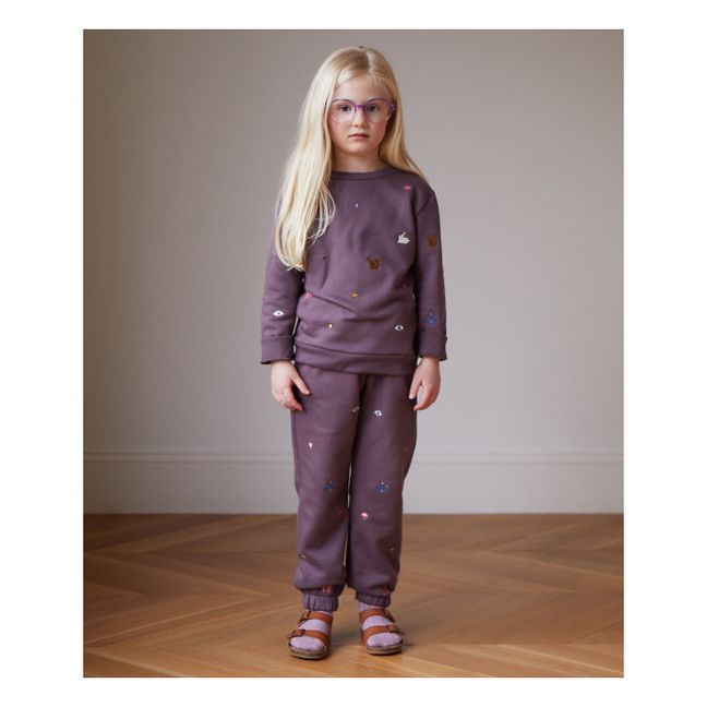 Jogger Broderie | Mauve