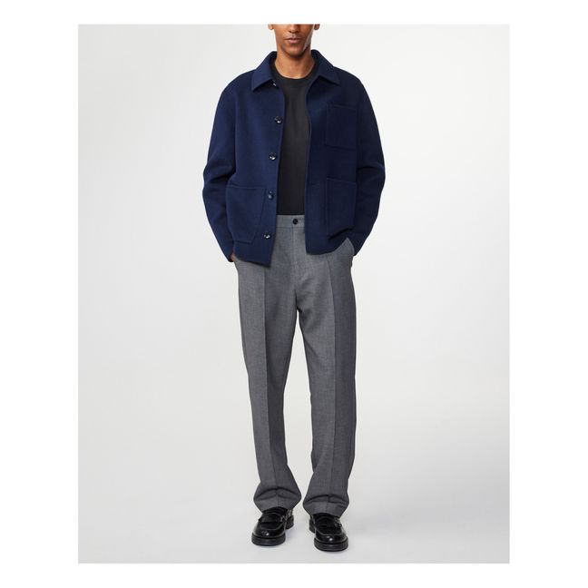 Ansel 8015 Wool Jacket | Navy blue