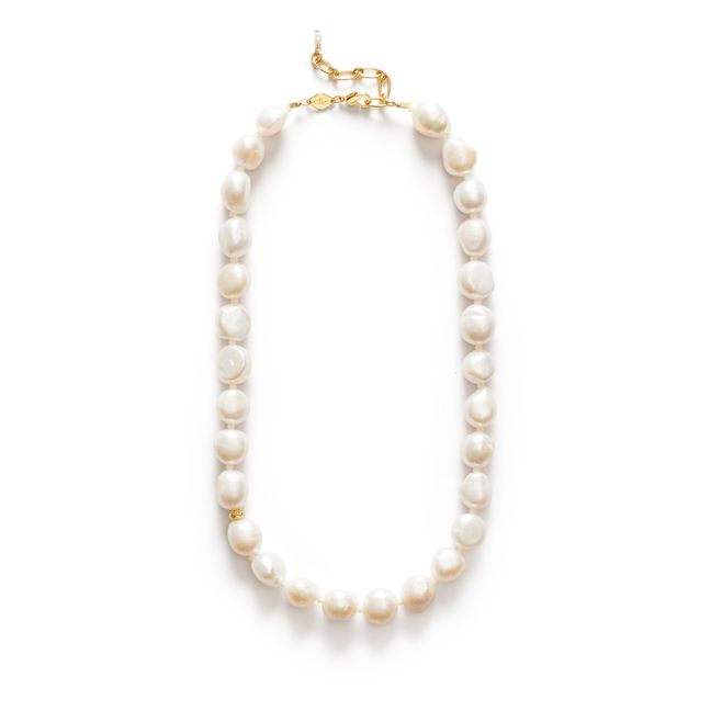 Stellar Pearly necklace | Gold