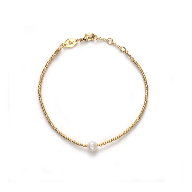 Pearly bracelet | Gold