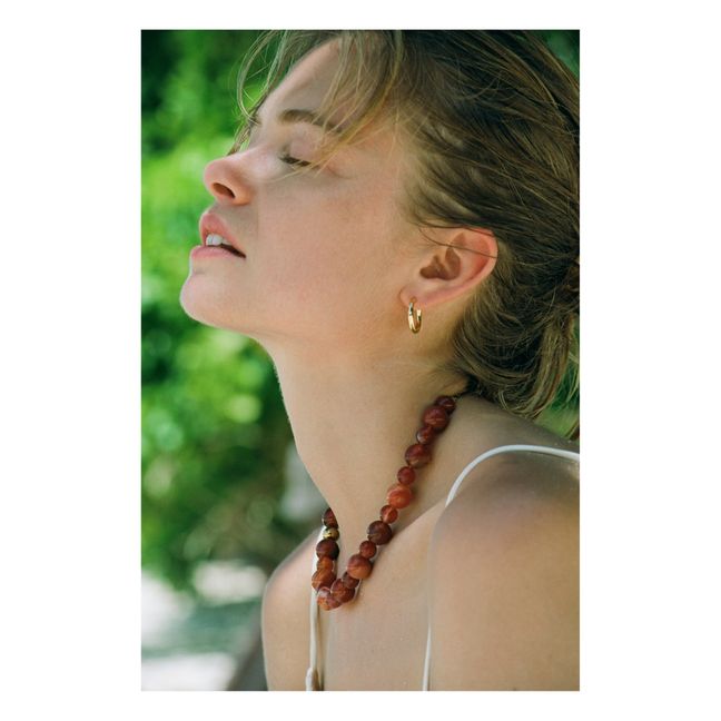 Collar caramelo | Dorado