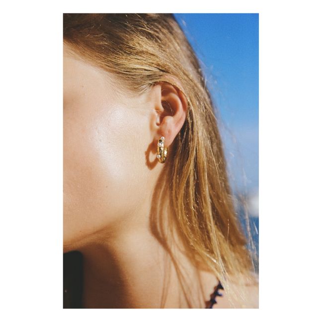 Boucles d'Oreilles Gem | Doré