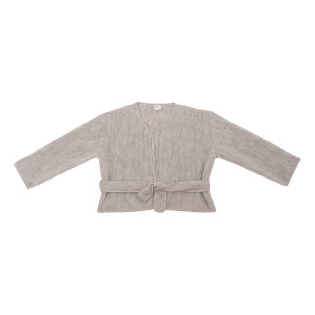 Capas Wool Belted Jacket | Taupe grey