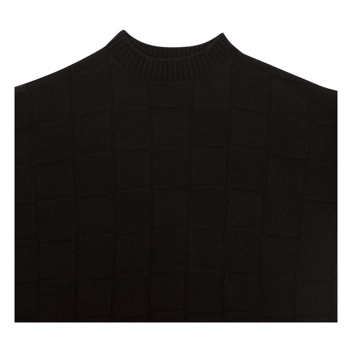 Baserange - Konak Textured Wool Sweater - Black | Smallable