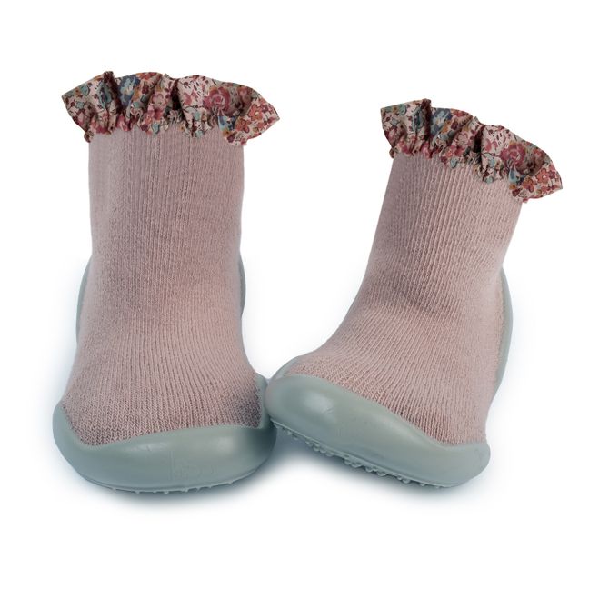 Chaussons Mademoiselle Liberty x Smallable | Rose pâle