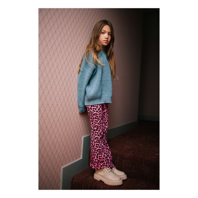 Pantaloni leopardati | Rosa