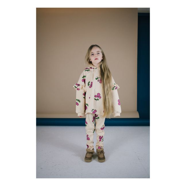 Hoodie Daily Flower | Cremefarben