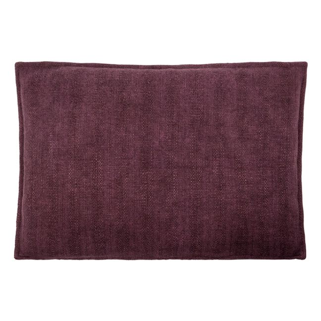 Housse de coussin Haku en lin  | Bordeaux