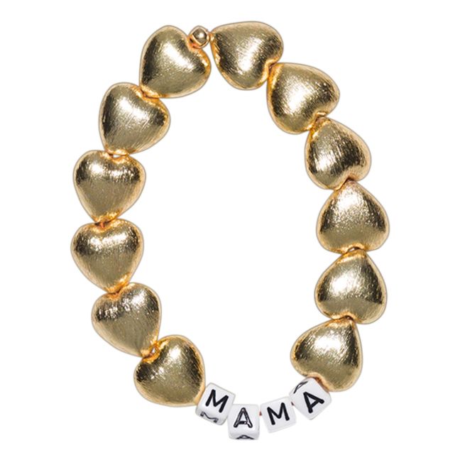 Maxi Heart Mama bracelet | Gold