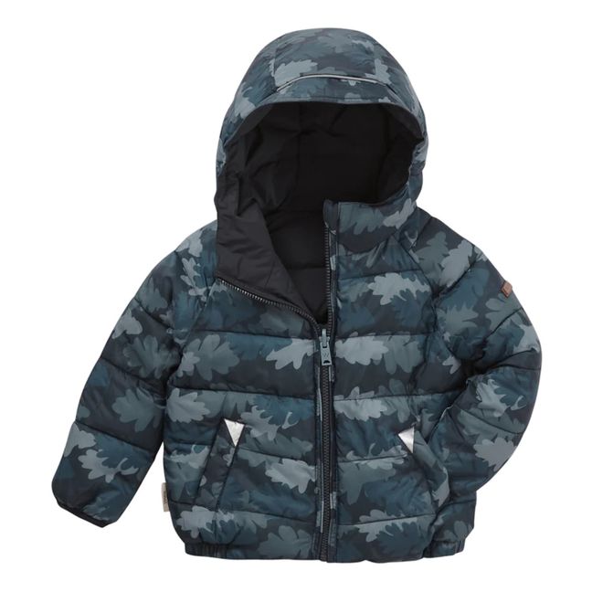 Chaqueta reversible de plumón reciclado | Azul Marino