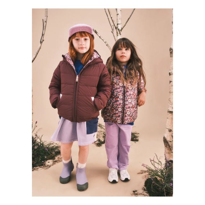 Reversible Recycled Down Jacket | Cherry red- Product image n°1