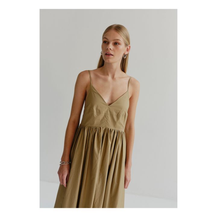 Kleid Justy aus Bio-Baumwolle | Beige- Produktbild Nr. 4