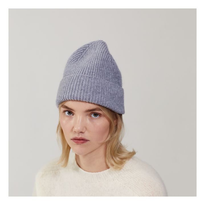 Gorro de lana y angora | Gris Claro- Imagen del producto n°2