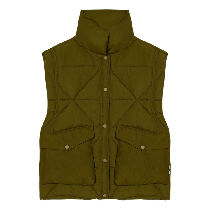 OOF WEAR Sleeveless Quilted Jacket 9170 Khaki Smallable