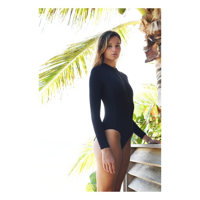 Grande Palombaggia 1-Piece UV Protection Swimsuit | Black