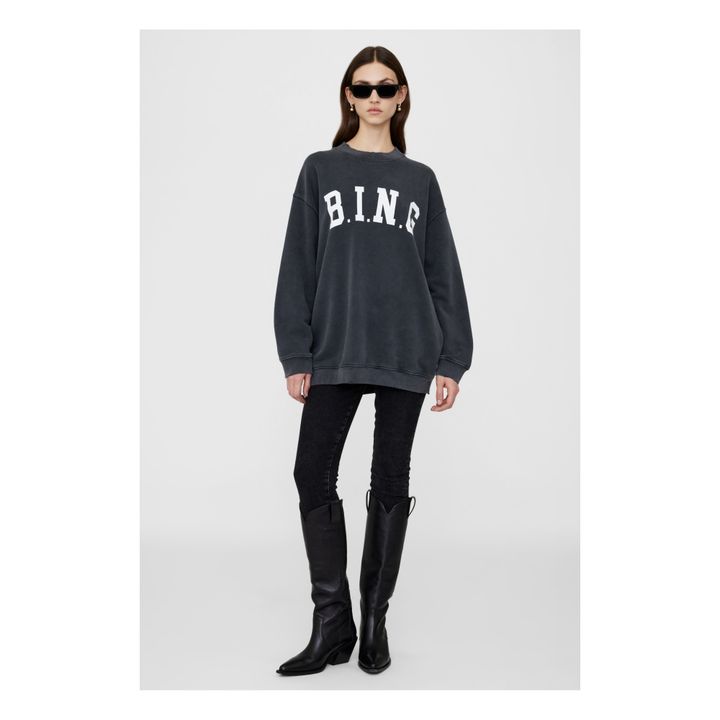 Sweatshirt Tyler Bing Bio-Baumwolle | Schwarz- Produktbild Nr. 1