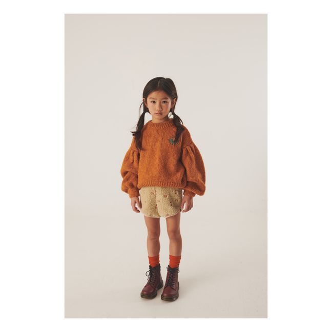 Winnie-the-Pooh Sherpa shorts | Cream