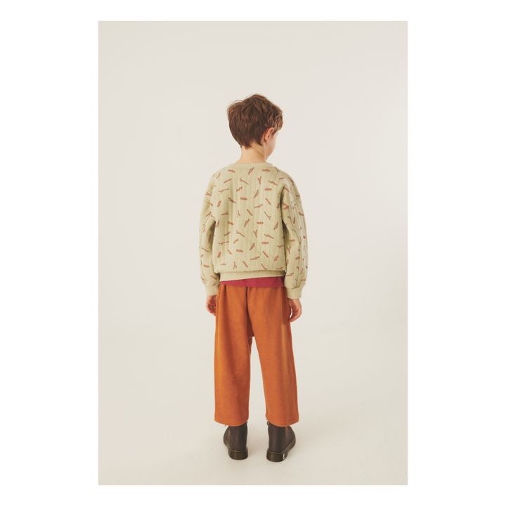 Sweatshirt aus Bio-Baumwolle mit Wattierung Leo | Beige- Produktbild Nr. 3
