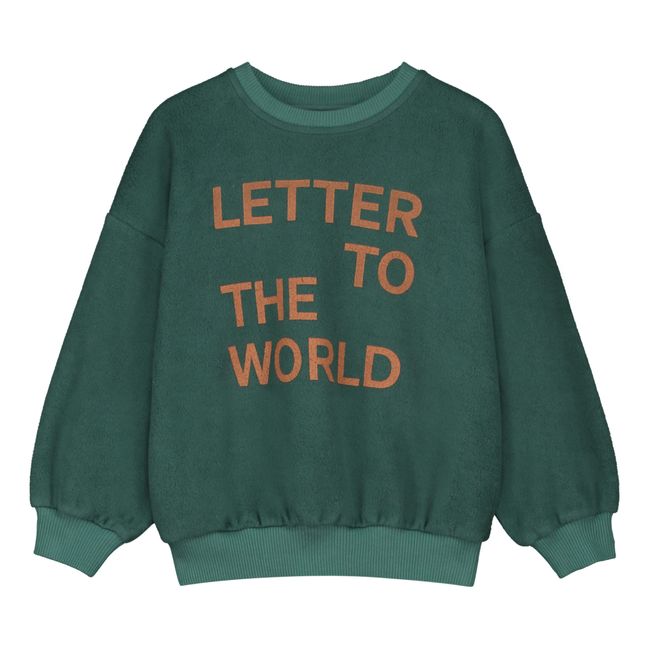 LTTW Jersey polar de algodón orgánico | Verde Jade