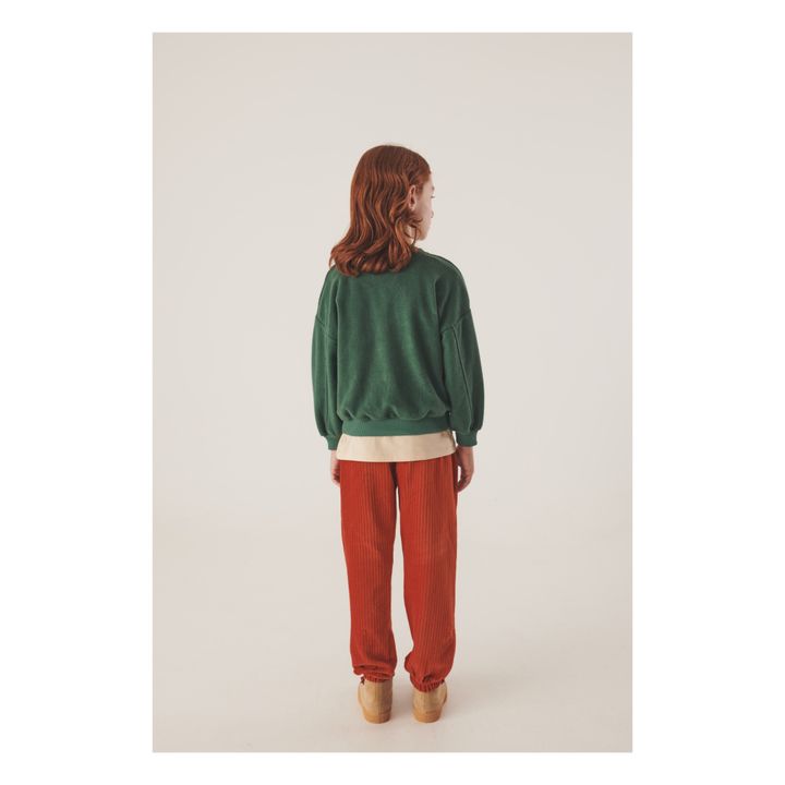 Fleece-Sweatshirt aus Bio-Baumwolle LTTW | Jadegrün- Produktbild Nr. 3