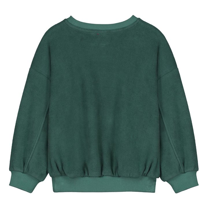 Fleece-Sweatshirt aus Bio-Baumwolle LTTW | Jadegrün- Produktbild Nr. 4