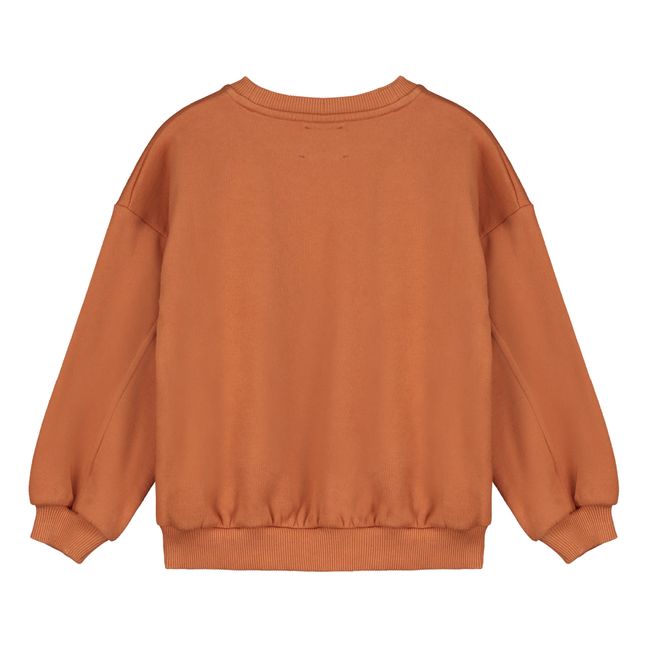Sweatshirt aus Bio-Baumwolle Sky | Rostfarben