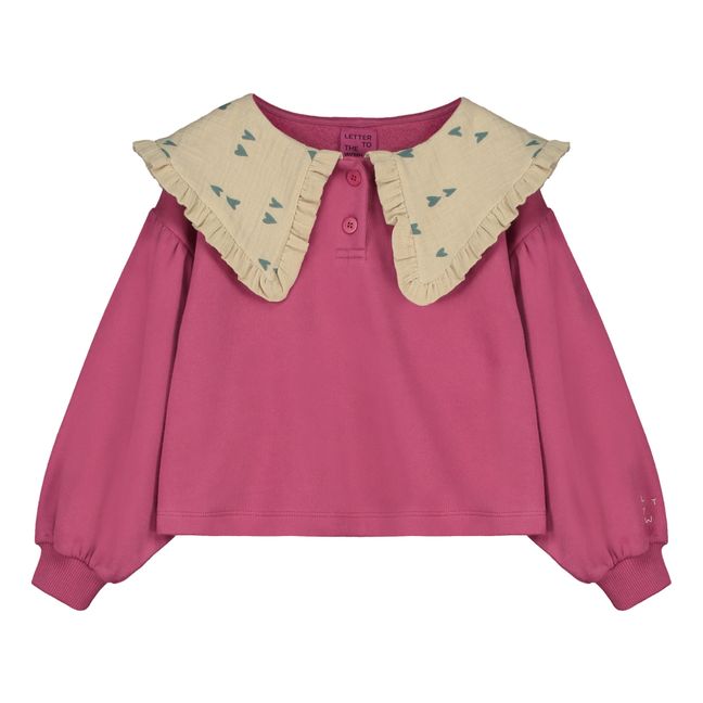 Sweat Coton Bio Colerette Ella | Prune