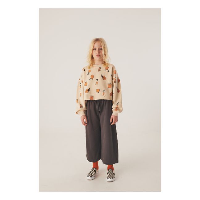 Sudadera de algodón orgánico Campanilla | Crema