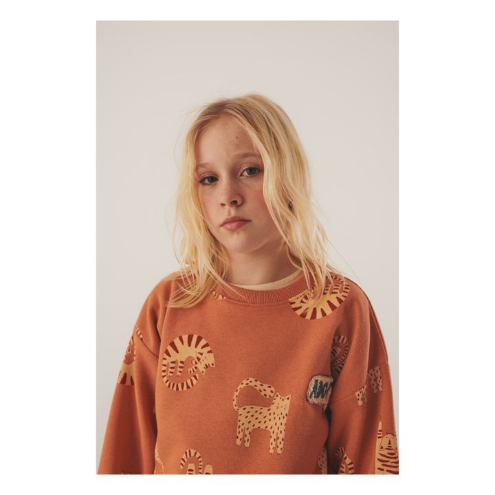 Sweatshirt aus Bio-Baumwolle Rudy | Orange- Produktbild Nr. 1