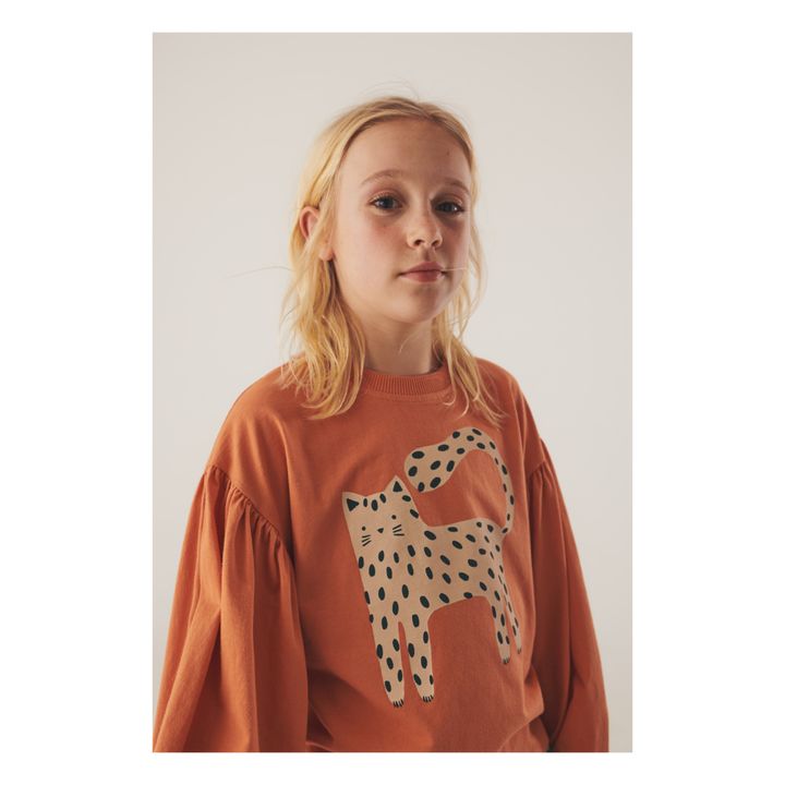 Sweatshirt aus Bio-Baumwolle Stella | Orange- Produktbild Nr. 1