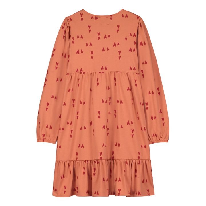Vestido Nina de algodón orgánico | Naranja- Imagen del producto n°2